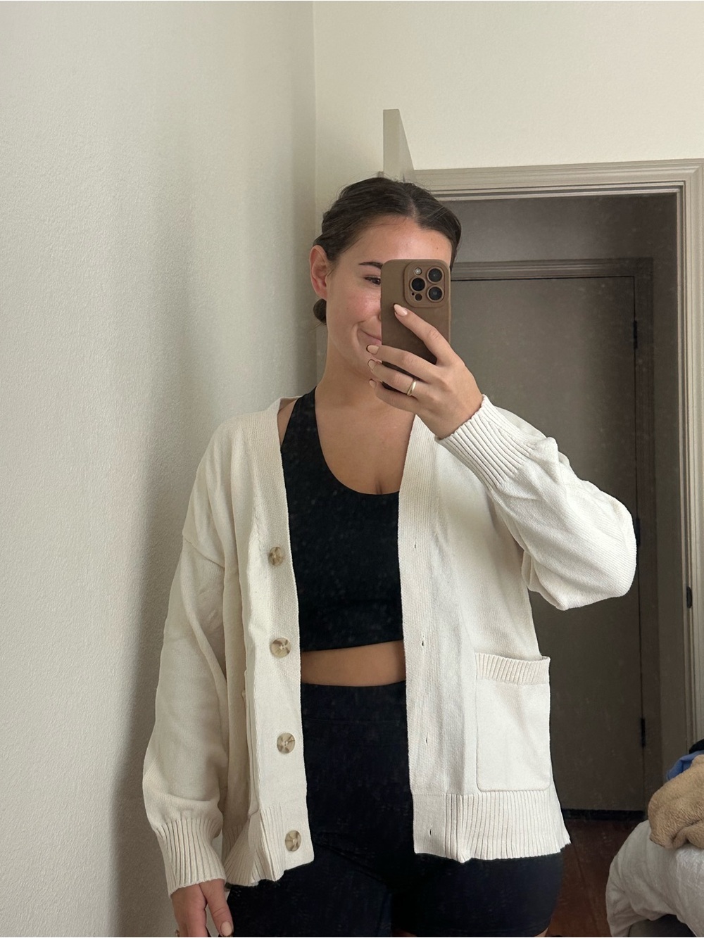 Button-Front Cardigan Jacket - Picture 2 of 3